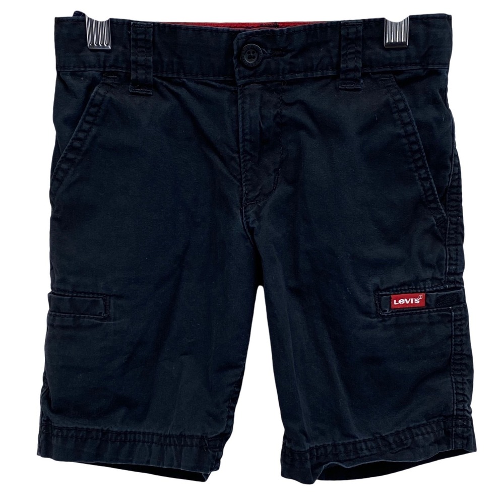 Levi Strauss‎ Co Kids Cargo Shorts Black  Size 4 Reg Adjustable Waist